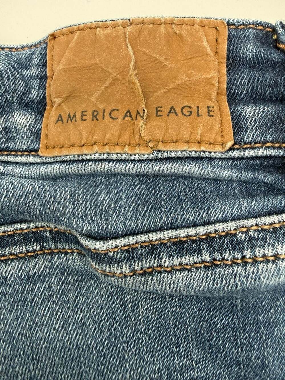 American Eagle Super Hi-Rise Ne(x)t Level Stretch Distressed Jeggings Size 2 Reg